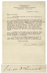 Franklin D. Roosevelt Letter Signed From 1926, With Full Franklin D. Roosevelt Signature -- FDR Writes His Polio Therapist Helena Mahoney Shortly After the Launch of the Warm Springs Institute